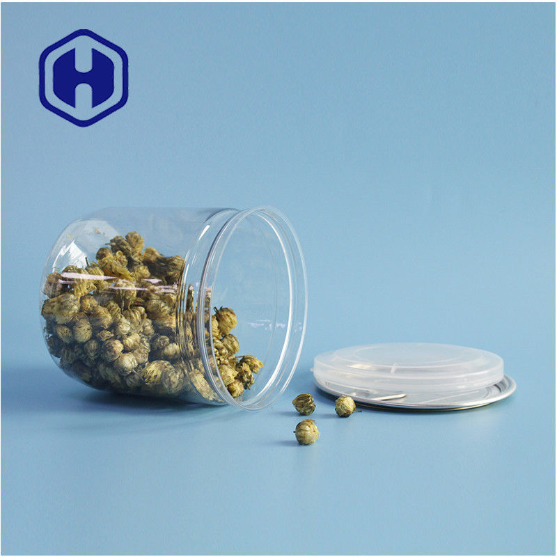 ซุปเปอร์มาร์เก็ต บรรจุภัณฑ์ ป้องกันการรั่วของอากาศ กระป๋องขนมพลาสติก PET ที่เปิดง่าย