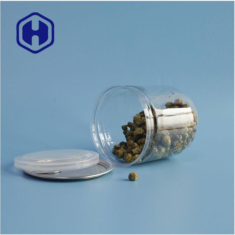 ซุปเปอร์มาร์เก็ต บรรจุภัณฑ์ ป้องกันการรั่วของอากาศ กระป๋องขนมพลาสติก PET ที่เปิดง่าย