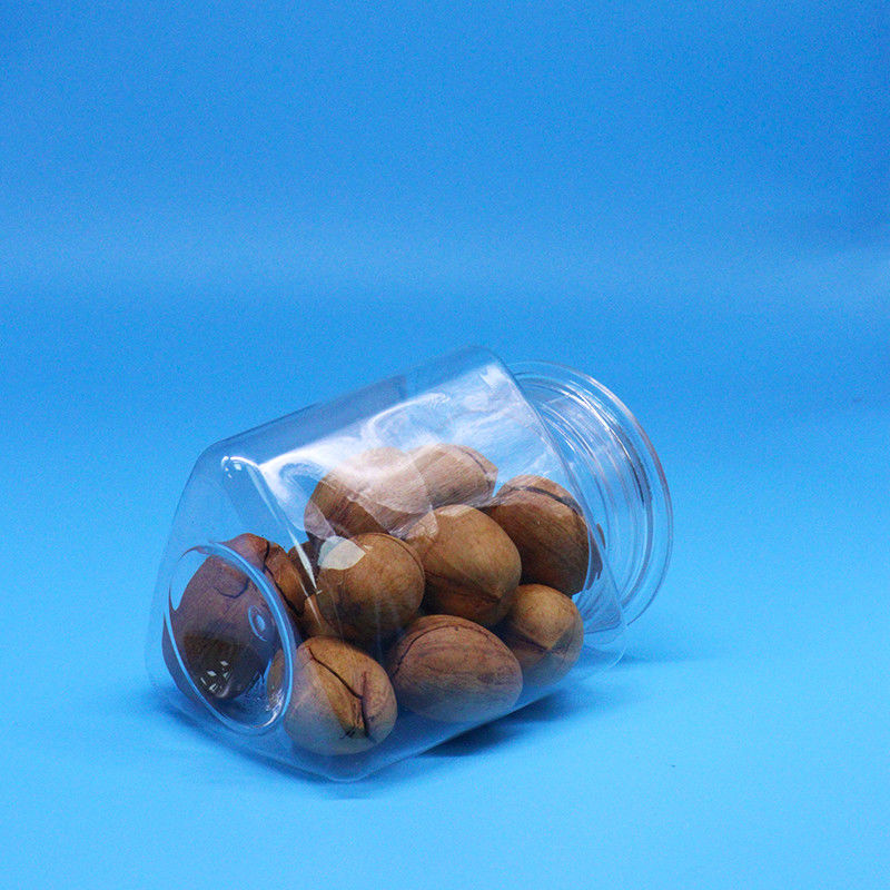 ขนมขนมอาหารขนมหวาน อาหารเกรด ใสรูปสามเหลี่ยม PET พลาสติกใส กระปุกใส ปิด