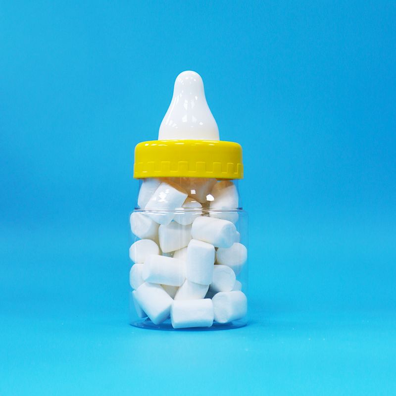 เกรดอาหารโปร่งใส PET พลาสติก ปิดกระป๋องสกรู Cap สําหรับอาหารขนมหวาน Cookies