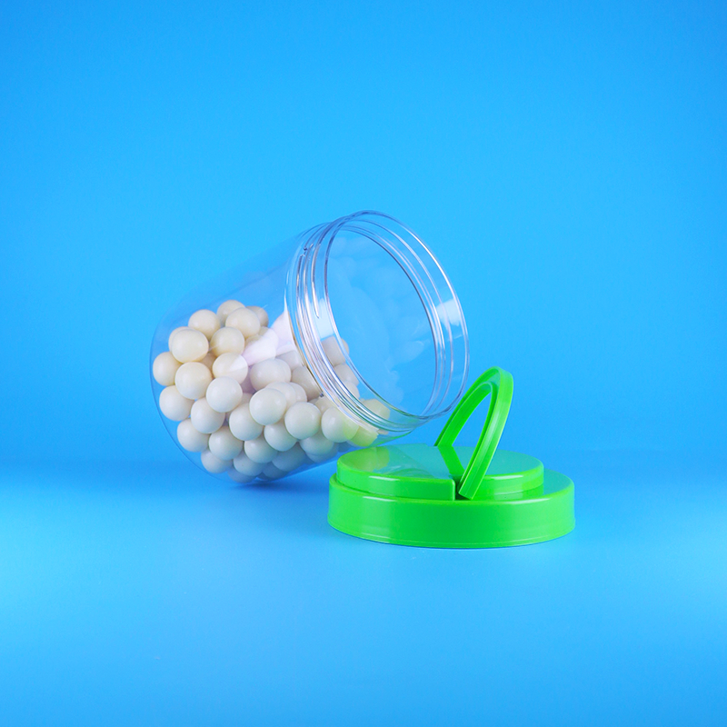 ขวดโหลพลาสติก PET ใส ทรงกลม สำหรับเนยถั่ว ปิดผนึกได้ พร้อมฝาเกลียว ปราศจากสาร BPA