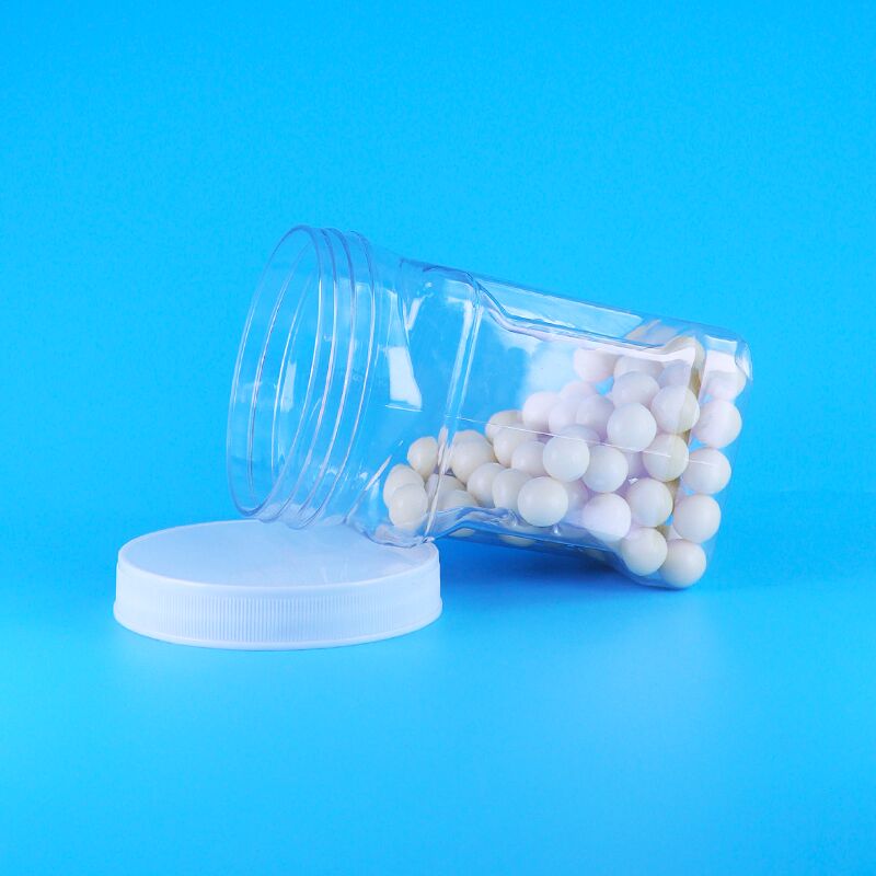 บิสกิตไส้ข้าวโพดและงา พร้อมฝาเกลียวพลาสติกใส PET ทรงเหลี่ยม จับถนัดมือ ปราศจากสาร BPA