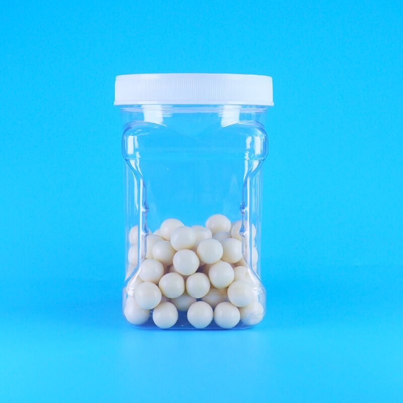 บิสกิตไส้ข้าวโพดและงา พร้อมฝาเกลียวพลาสติกใส PET ทรงเหลี่ยม จับถนัดมือ ปราศจากสาร BPA