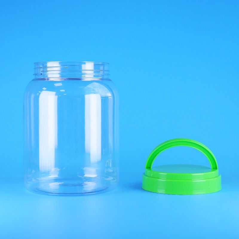 สินค้าอาหาร หมวกเรียบ กาแฟใส แคนดี้ เมล็ดหญ้าลูตัส อาหารเด็ก PET กระปุกพลาสติกกลม