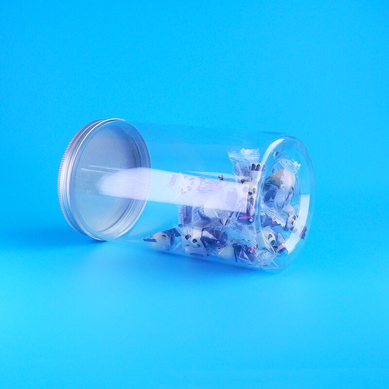 คุกกี้ข้าวฟ่างแครนเบอร์รีกระจ่างใส ป้องกันการรั่วซึม เมล็ดแตงโมแกะเปลือก ขวด PET ทรงกลม ฝาเกลียว