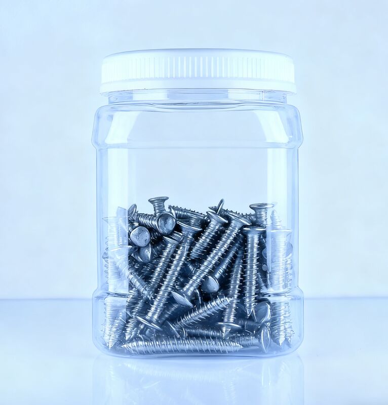 อาหารเกรด Tangerine เปลือกจีน Chestnut PET รูปทรงสี่เหลี่ยม ใส ขาว ใบปิด กระปุกพลาสติก