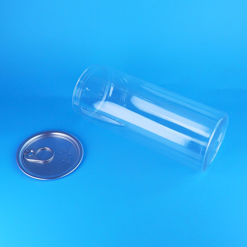 กระป๋องเครื่องดื่ม PET ฟรี BPA พร้อมฝาเปิดง่าย และความจุสําหรับเครื่องดื่มและโซดา 520 มล