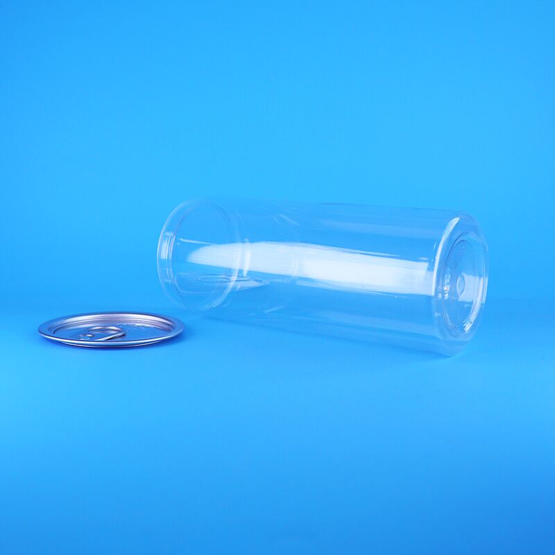 คุณภาพดี ปิดได้ง่าย เปิดฝาใส PET พลาสติก เครื่องดื่ม โซดา