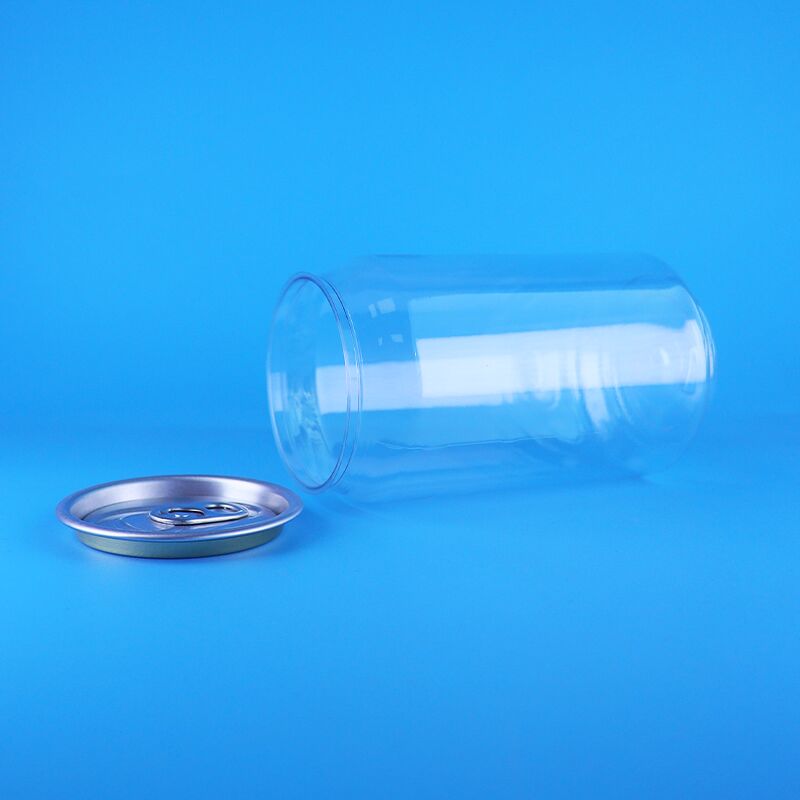 กระป๋องพลาสติก PET ใส 330 มิลลิลิตร พร้อมฝาเปิดง่าย สําหรับกาแฟ ชา นม และเครื่องดื่มก๊าซ