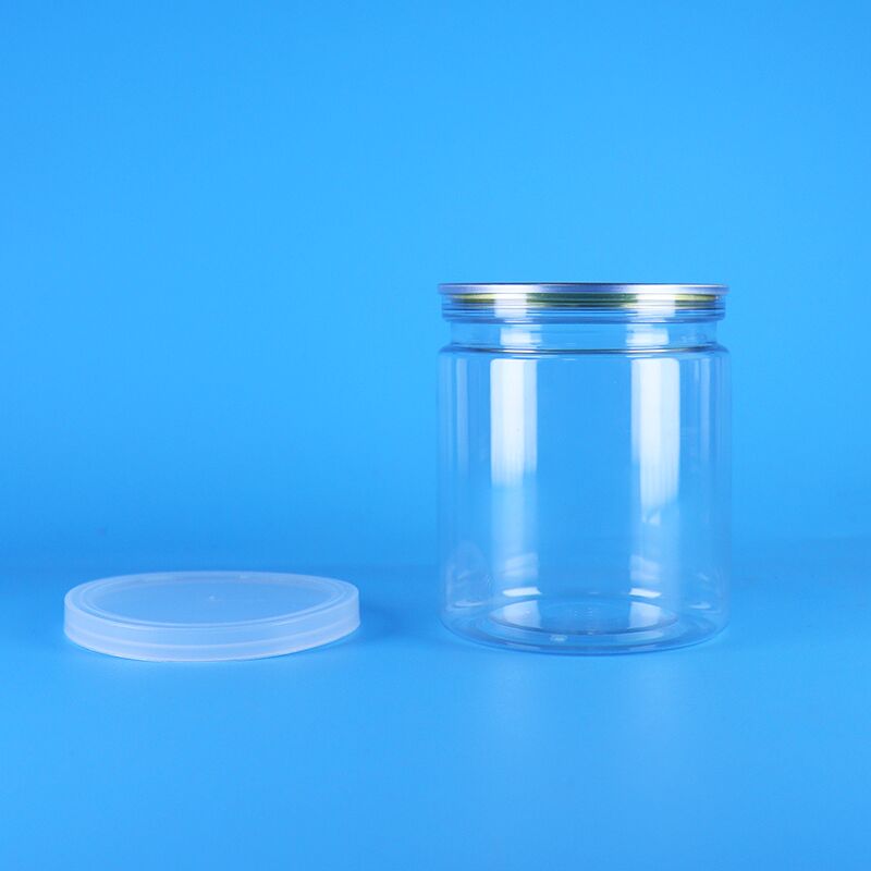 กระป๋อง PET หุ้มอากาศ 250 มิลลิตร พร้อมฝาเปิดง่ายสําหรับป๊อปคอร์นและพริชฝรั่ง กระป๋องพลาสติก