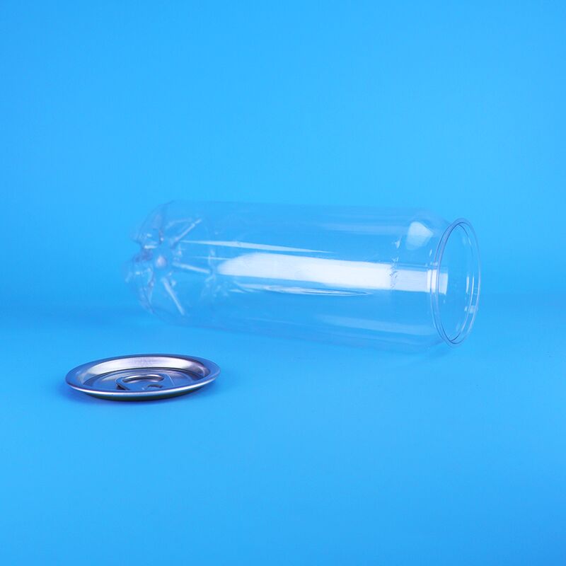 กระป๋องพลาสติกพีอีที พร้อมฝาเปิดง่าย ขนาด 500 มิลลิลิตร ป้องกันการรั่วไหลสําหรับเครื่องดื่มที่มีก๊าซและเครื่องดื่มแอลกอฮอล์