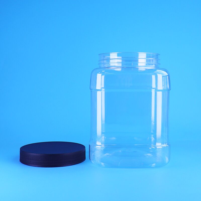 ขวด PET ทรงสี่เหลี่ยมพร้อมฝาเกลียวแบน - โซลูชันการจัดเก็บอาหารปราศจาก BPA