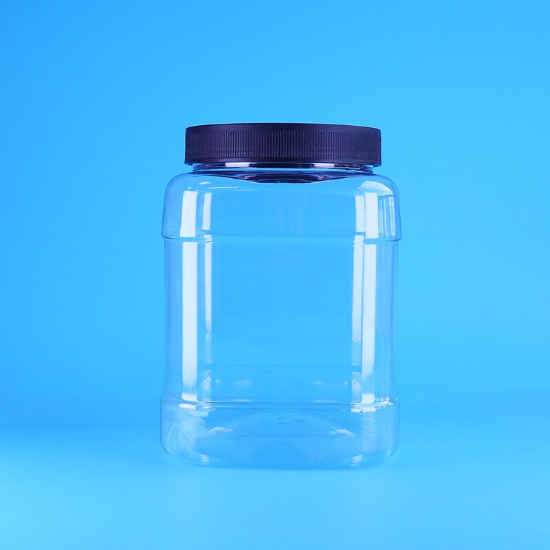 ขวด PET ทรงสี่เหลี่ยมพร้อมฝาเกลียวแบน - โซลูชันการจัดเก็บอาหารปราศจาก BPA