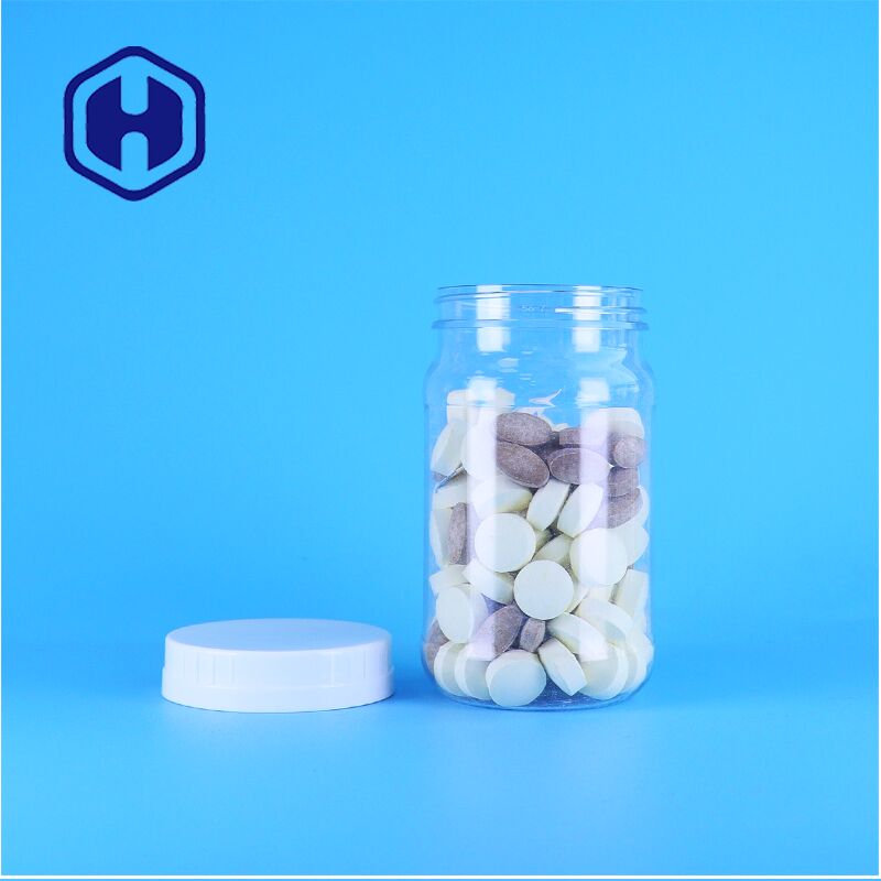 ภัณฑ์อาหารระดับพรีเมียม การเก็บรักษา กระป๋อง PET ชัดเจน สําหรับซอส อาหารว่าง ของหวาน ปลอดภัย สไตล์ดี ใช้งานได้