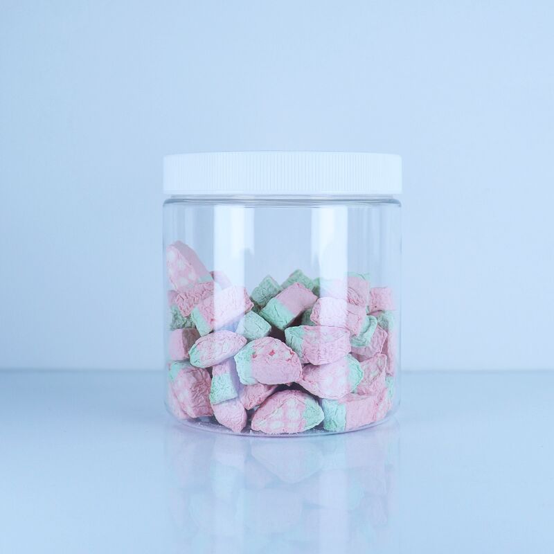 โหล PET บรรจุภัณฑ์จำนวนมากสำหรับบิสกิต ขนมหวาน และวอลนัท พร้อมฝาเกลียว