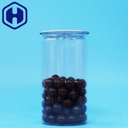 กระป๋องบรรจุภัณฑ์พลาสติก PET ใส เปิดง่าย ปิดผนึกได้ดี สำหรับอาหารแห้ง เครื่องดื่ม