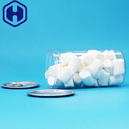 กระป๋องบรรจุภัณฑ์พลาสติก PET ใส เปิดง่าย ปิดผนึกได้ดี สำหรับอาหารแห้ง เครื่องดื่ม