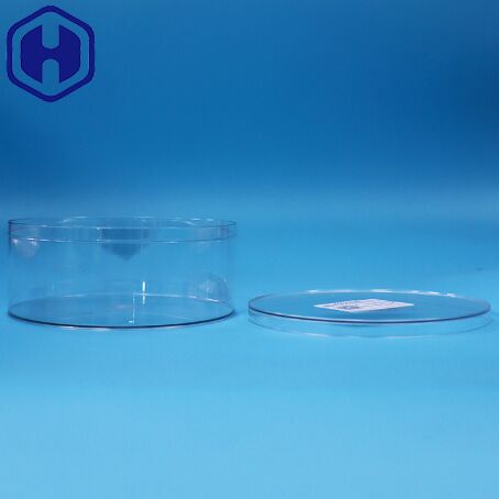 Bpa Free PET Wide Mouth Round PET Clear Food Dried Fruit Storage Containers Lids Bulk