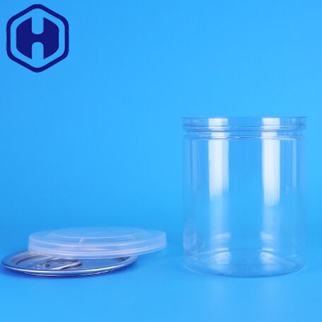 ดีปิดดีไซน์ตามสั่ง เปิดง่าย ปิดเล็กใส PET พลาสติกกระป๋องสําหรับถั่ว อาหารเด็ก