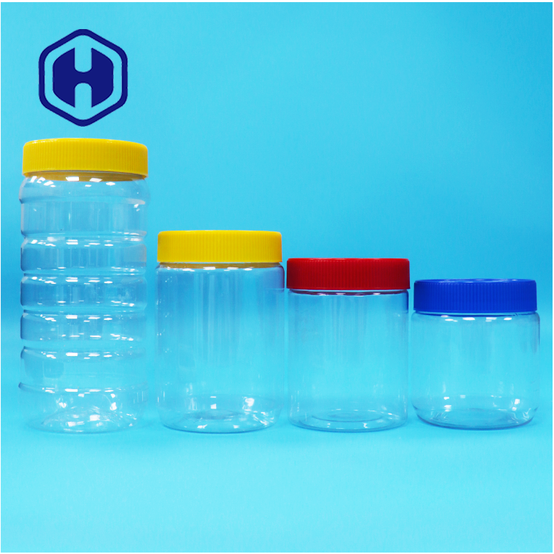 Clear PET Jars For Chocolate Spread Filled At 40 C Or Below