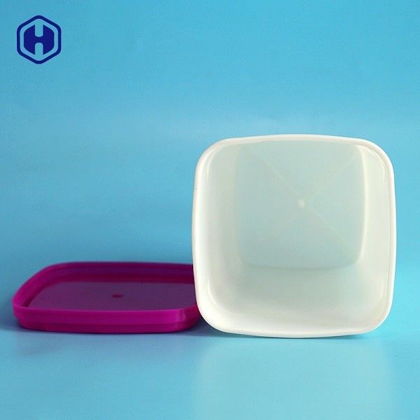 ภาชนะพลาสติก IML 23oz พร้อมโลโก้การพิมพ์ฝาสี