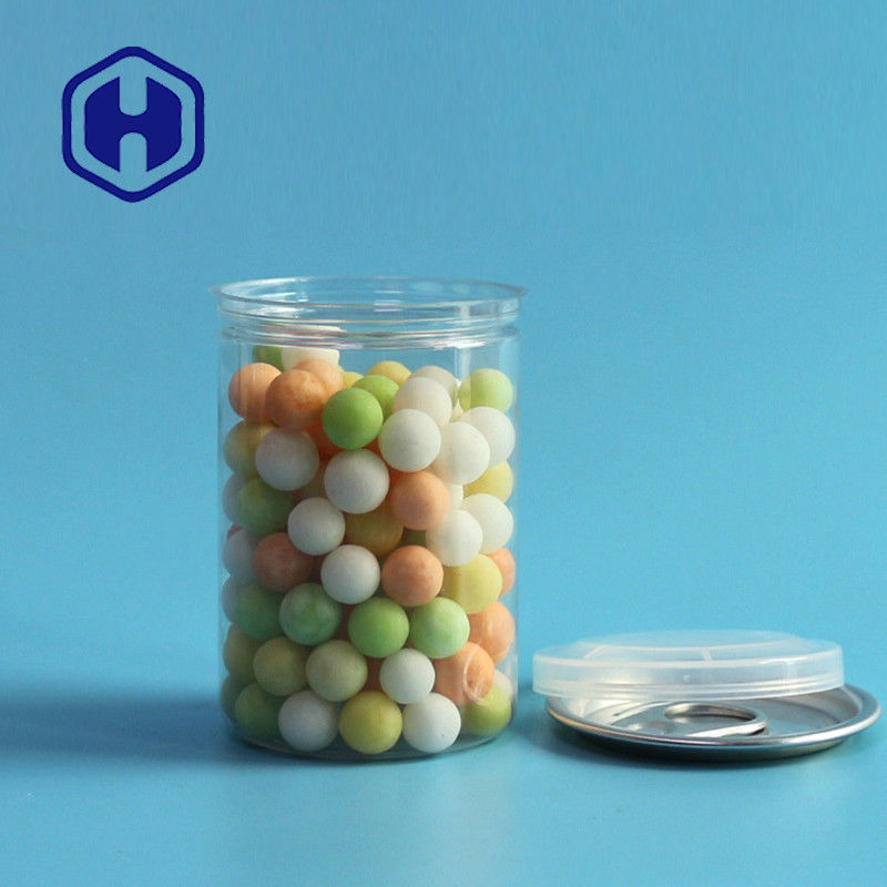 กระป๋องพลาสติก PET 80g สำหรับชา ขนมหวาน ช็อกโกแลต อาหารเด็ก 165ml 5.6oz 202# Easy Open Ends