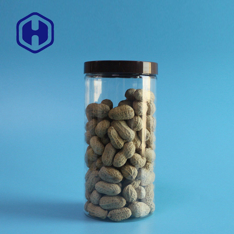 ขวดพลาสติกป้องกันการรั่ว 750 มล. บรรจุภัณฑ์ม้วนลวดยาวด้านยาวใส PET ปากกว้าง