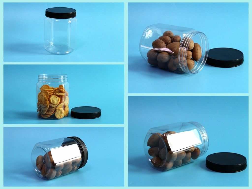 630ml 21.5oz ภาชนะพลาสติกหกเหลี่ยมข้าวโอ๊ตข้าวโพดอมยิ้ม Veggie Chips บรรจุภัณฑ์