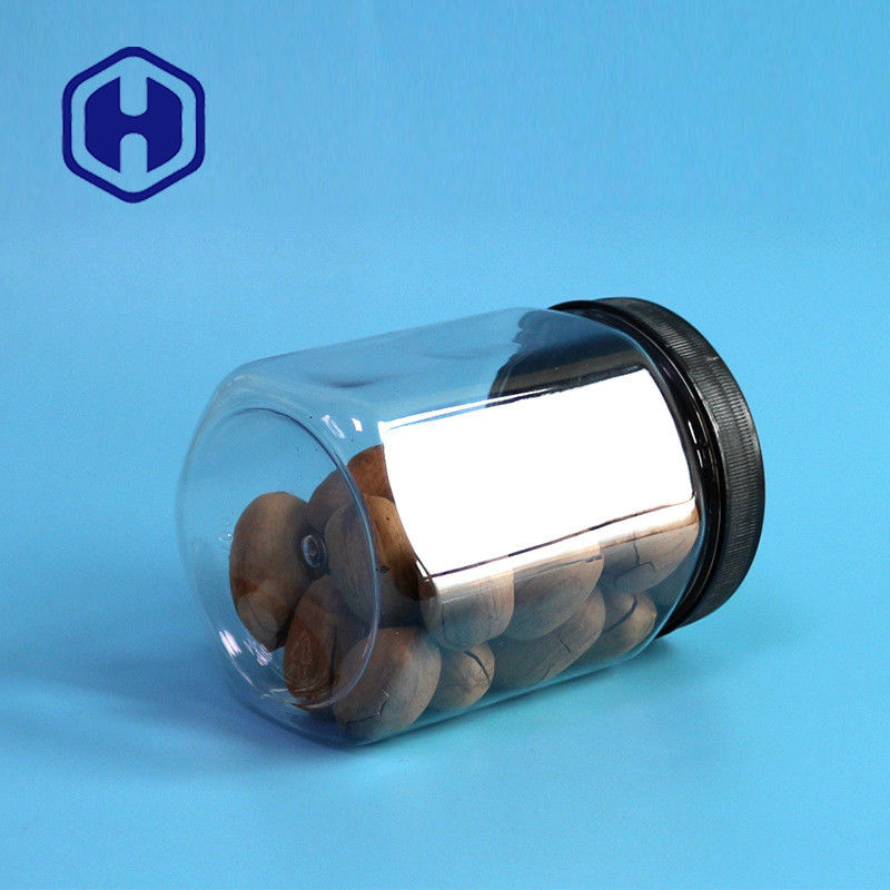 630ml 21.5oz ภาชนะพลาสติกหกเหลี่ยมข้าวโอ๊ตข้าวโพดอมยิ้ม Veggie Chips บรรจุภัณฑ์