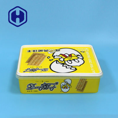 บรรจุภัณฑ์พลาสติก PP IML Square 2600ml บรรจุภัณฑ์ Bpa Free