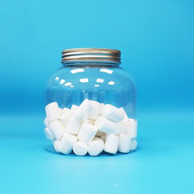 ฝาเกลียวอะลูมิเนียม ขวดโหลอาหาร PET พลาสติกใส ทรงกลม ใส่ขนม ถั่ว อาหารประจำวัน เป็นมิตรต่อสิ่งแวดล้อม