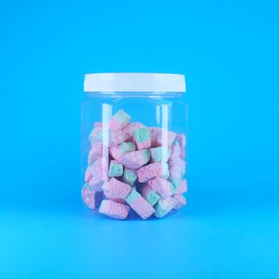 หกเหลี่ยมโปร่ง PET พลาสติก นมหอม น้ําตาล วิตามิน กล่องกล่อง