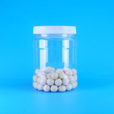 โถพลาสติก PET ใสกันอากาศสำหรับใส่กาแฟ ลูกอม วอลนัท แซนวิช คุกกี้ ถั่วลิสงกรอบ พร้อมฝา