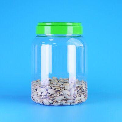 สินค้าอาหาร หมวกเรียบ กาแฟใส แคนดี้ เมล็ดหญ้าลูตัส อาหารเด็ก PET กระปุกพลาสติกกลม