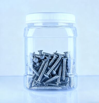 อาหารเกรด Tangerine เปลือกจีน Chestnut PET รูปทรงสี่เหลี่ยม ใส ขาว ใบปิด กระปุกพลาสติก