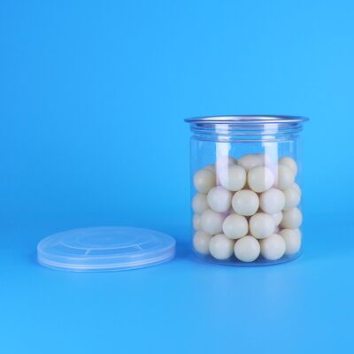 กระป๋องพลาสติก PET ขนาด 220 มิลลิลิตราไร้ BPA พร้อมฝาเปิดง่ายสําหรับบรรจุอาหารทะเล