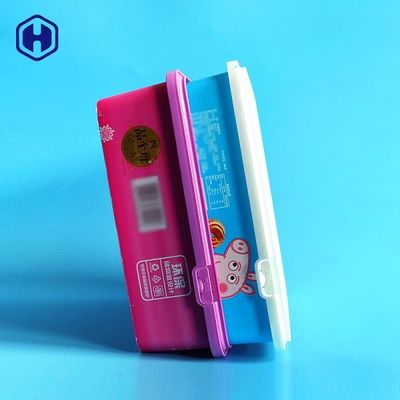 กล่องพลาสติกสี่เหลี่ยมอาหารเกรดพร้อมฝาปิดปลอดสารพิษ BPA ฟรี